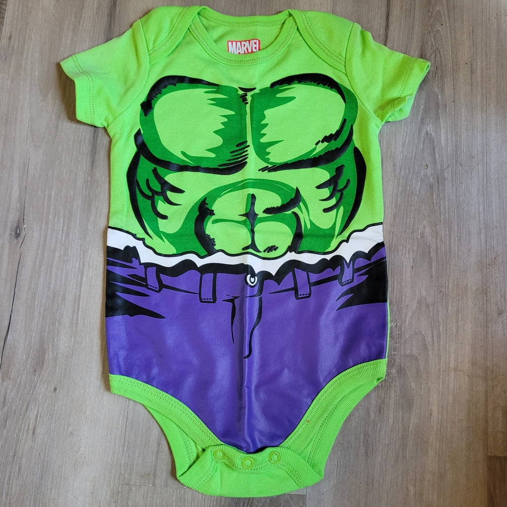 Marvel Green and Purple Hulk Bodysuit